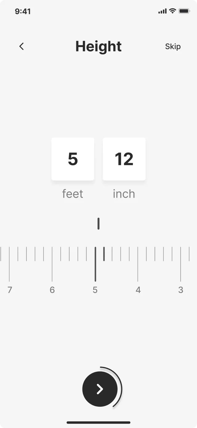 health-wireframe-height